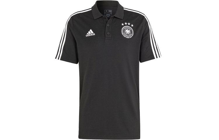 Adidas Germany Dna 3 Stripes Polo Shirt Polo Shirt Men s Black IU2087 S