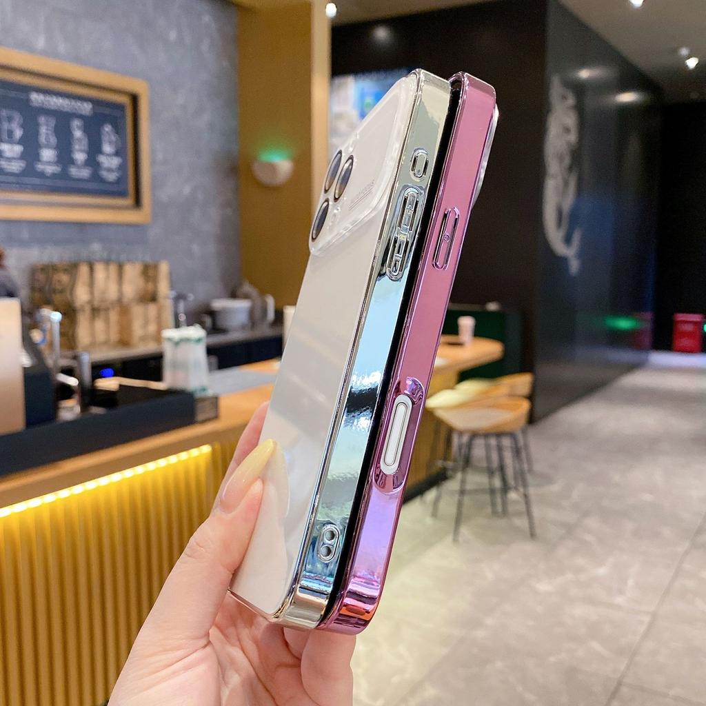 Applicable to iPhone11promax electroplated glass mobile phone case large window Apple 11 simple solid color all-inclusive sheath