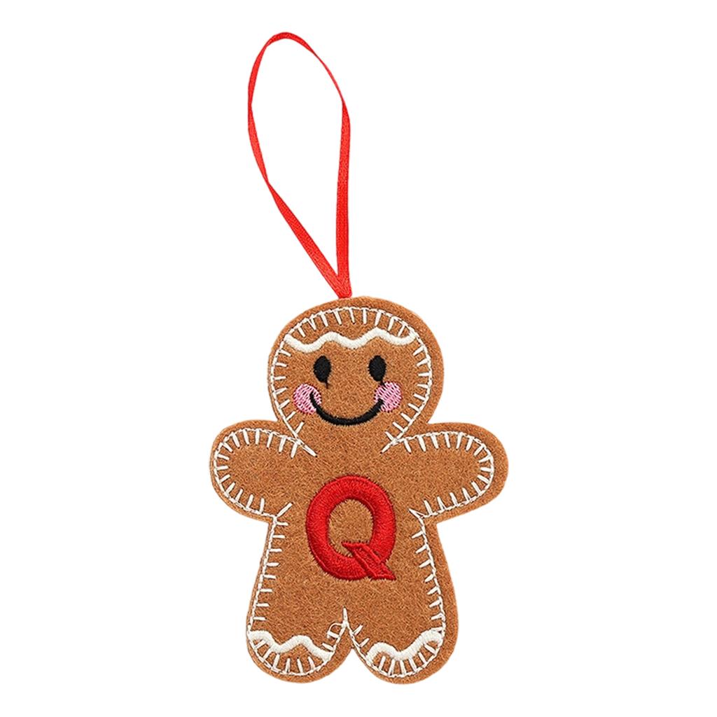 Christmas Gingerbreads Man Decorative Pendant Christmas Tree Pendant Christmas Letter Biscuits Man