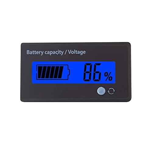 YFFSFDC Digital Voltmeter Battery Level Indicator General Purpose DC 12V-48V Lithium Battery Lead Acid Battery Lithium Iron Phosphate Battery LCD