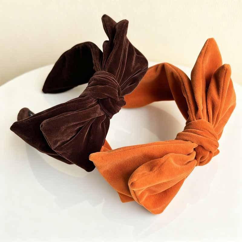 Vintage Applique Large Butterfly Knot Hairband for Women  Featuring Elegant and Luxurious Style  Wide-edge  Fashionable Headband and Hair Accessory