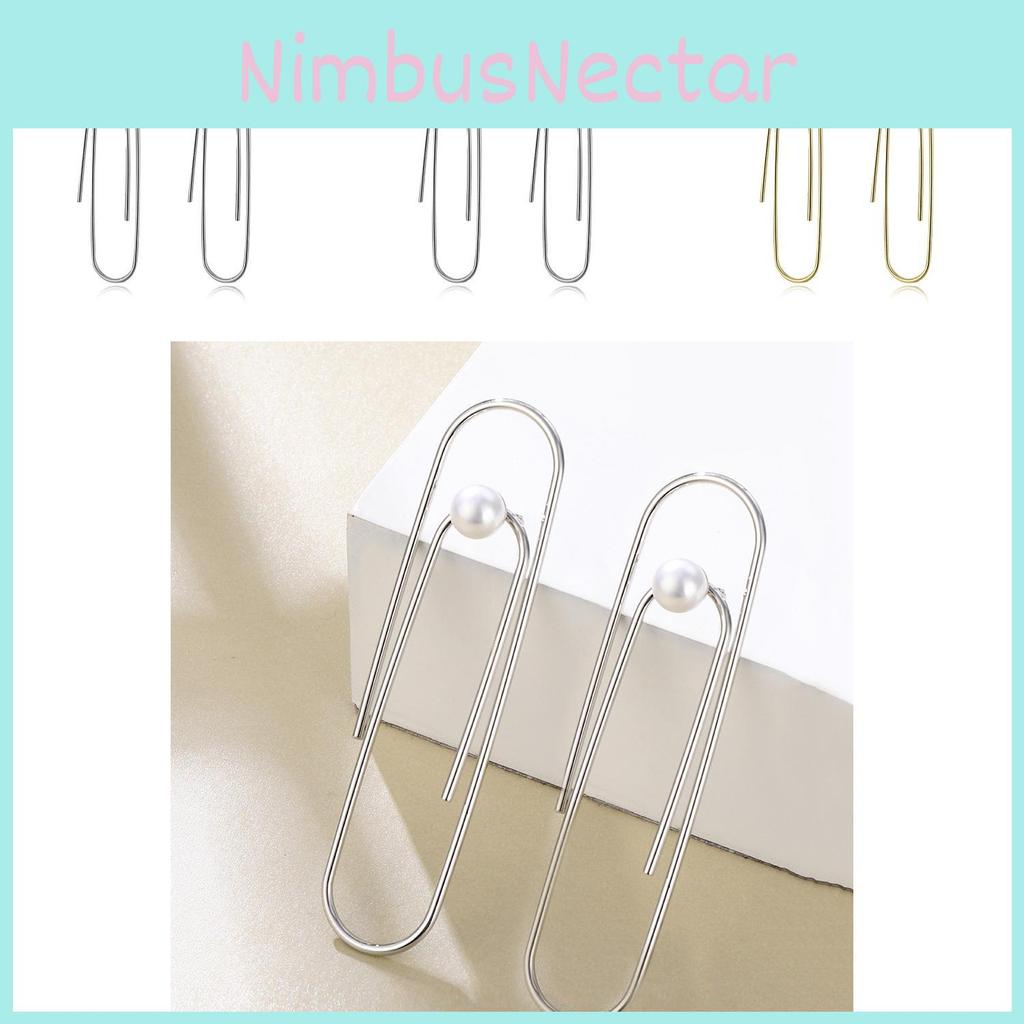 Stylish Alloy U-shaped Pearl Earrings For Women Elegant Simple Jewelry