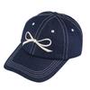Bow Embroidered Baseball Cap With Sunshade And Breathable Cotton For Teens And Adults
