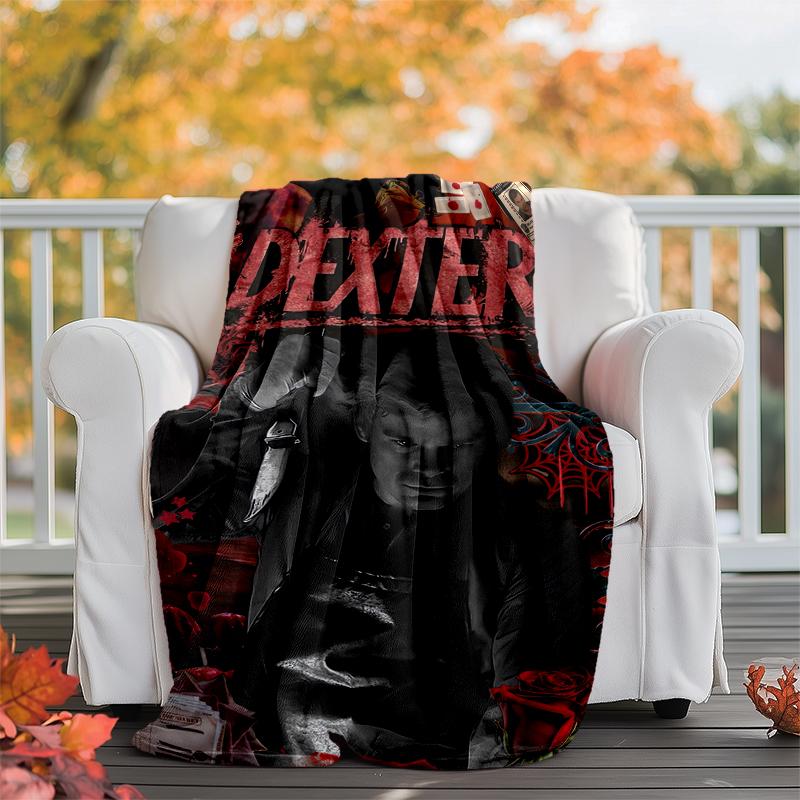 Dexter Flannel Blanket Soft Warm All-Season Throw, Design for Camping, Car Travel, Hiking Sofa, Bed, Office Perfect Gift for Parties
