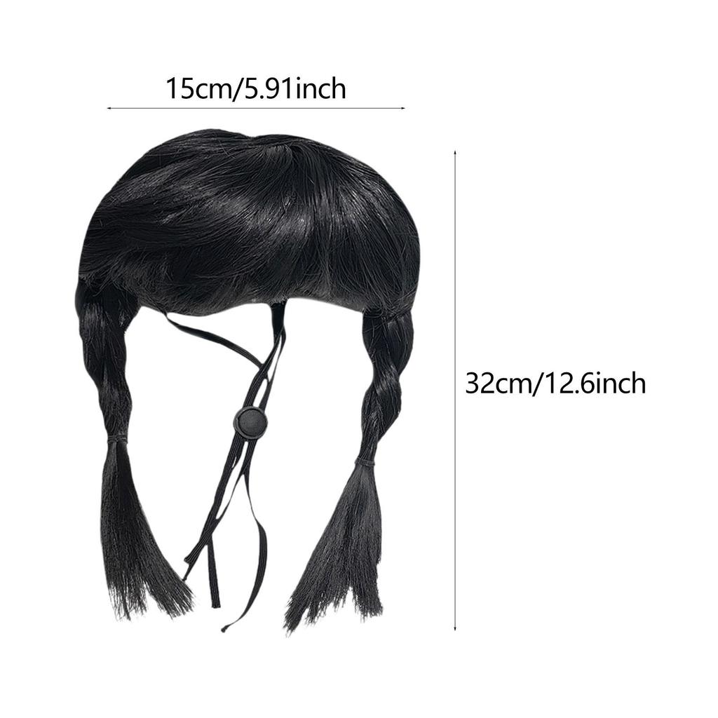 Funny Dog Costumes Wig Realistic Pet Wig Hairpiece for Small Medium Dogs and Cats Party Cosplay Halloween