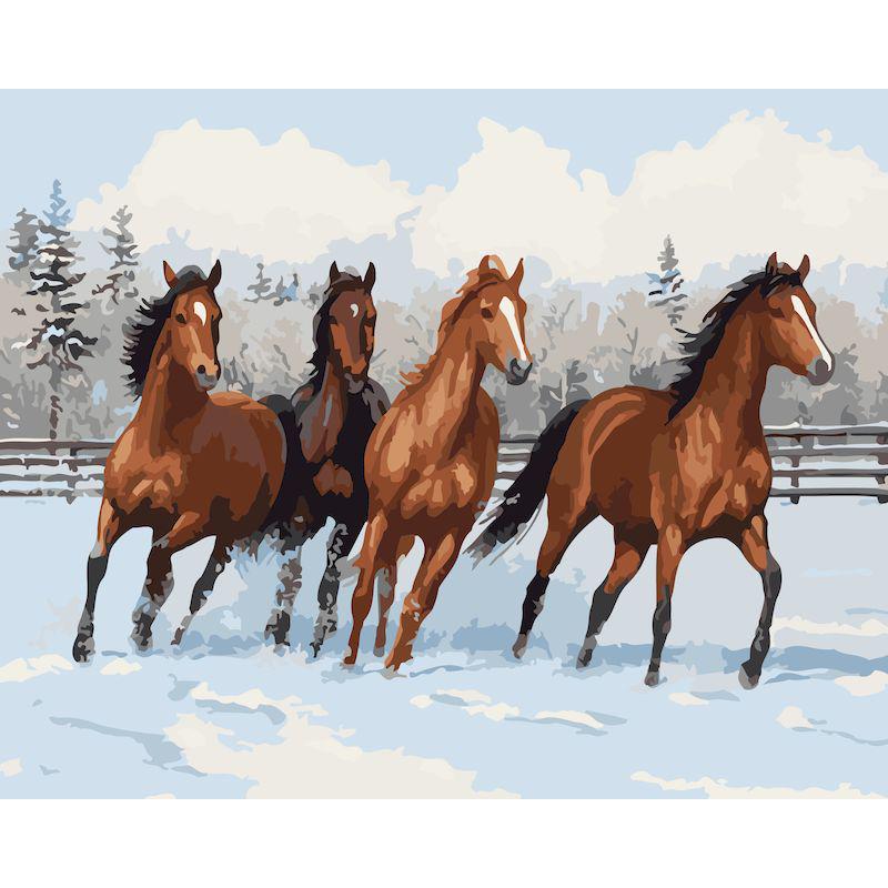 Frameless Digital Oil Painting for Entrance Hall - 40x50 Pigment Kit.