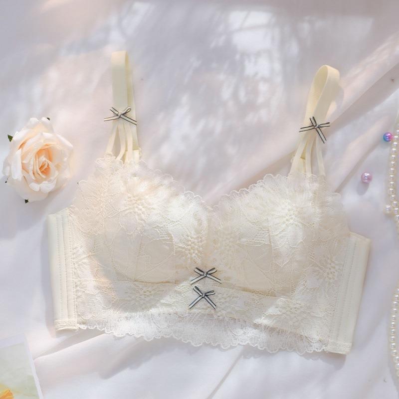 Non-steel Ring Gathered Thickened To Collect Side Breasts Anti-sagging Bra