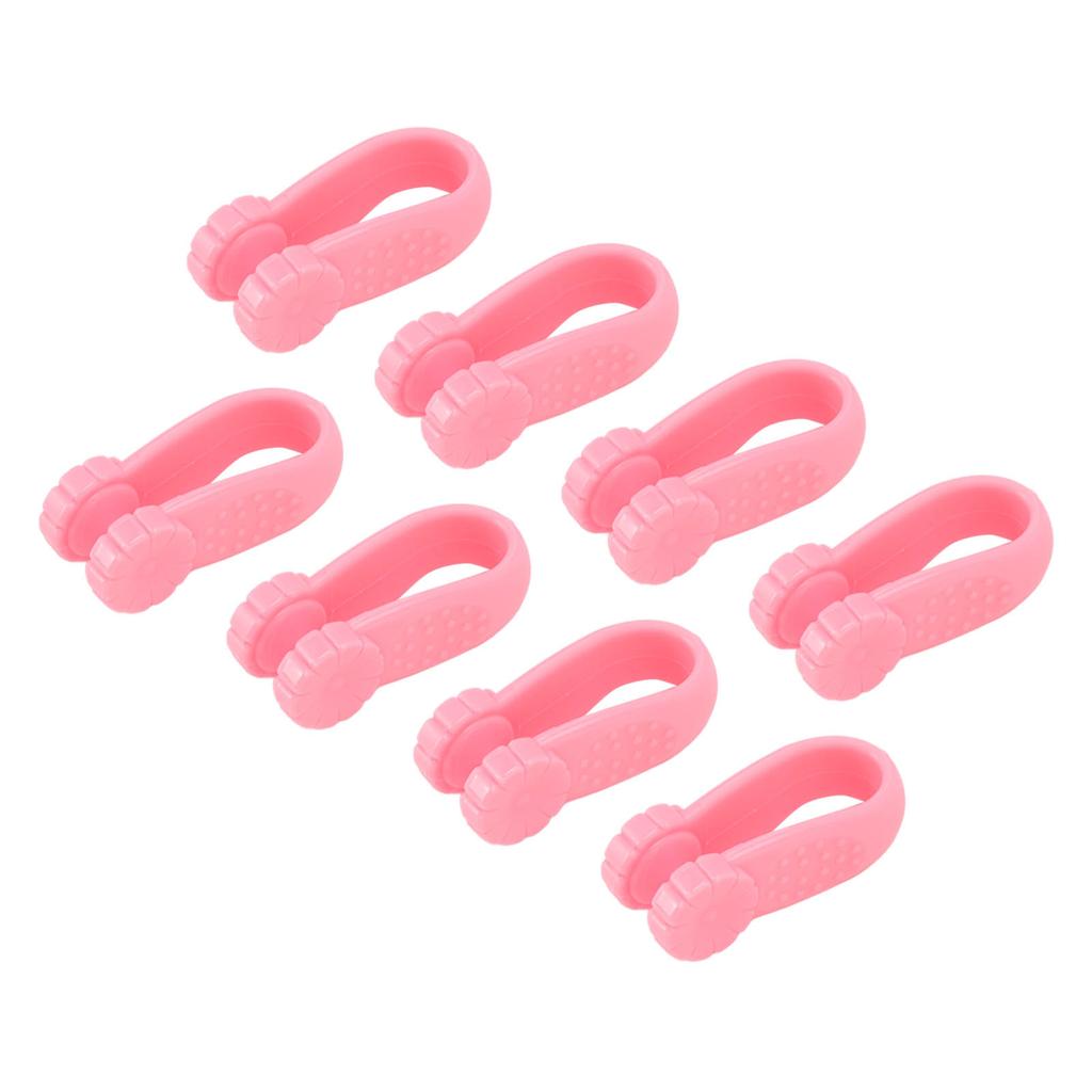 8PCS Hand Pressure Point Tool Plastic Hand Acupressure Clip for Between Thumb and Index Migraine