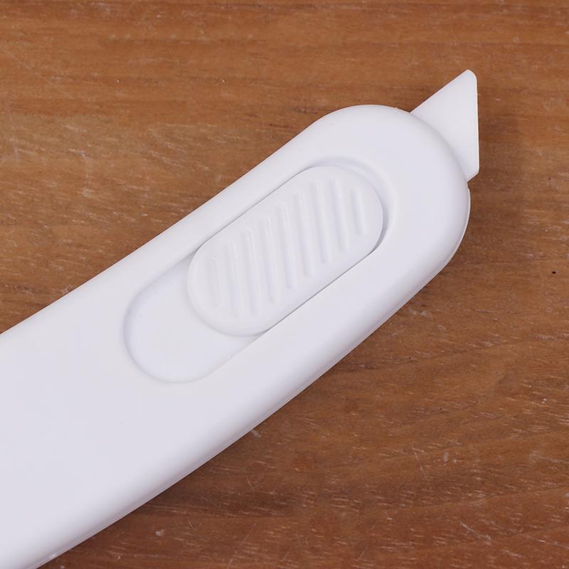 Portable Mini Ceramic Utility Knife Safe Blades Box Packaging Opener Cutting Tools With Keychain Hang Hole With Magnetic Suction