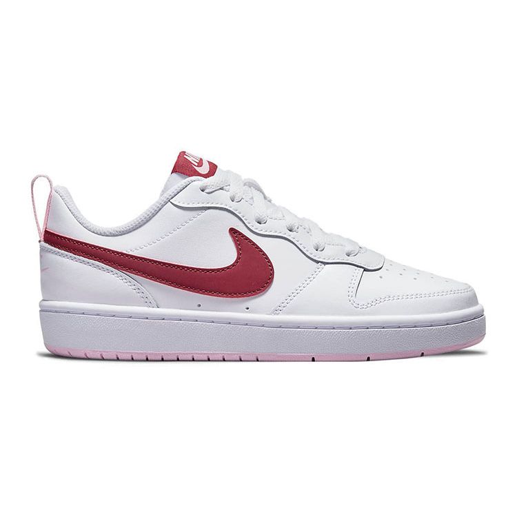 Nike Court Borough Low 2 GS Blanc Betterave Sombre BQ5448-120