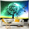 Kleurrijk Levensboom Wandkleed Wanddecoratie Natuurlandschap Hippie Tapijt Psychedelische Hekserij Esthetiek Kamer Woondecoratie