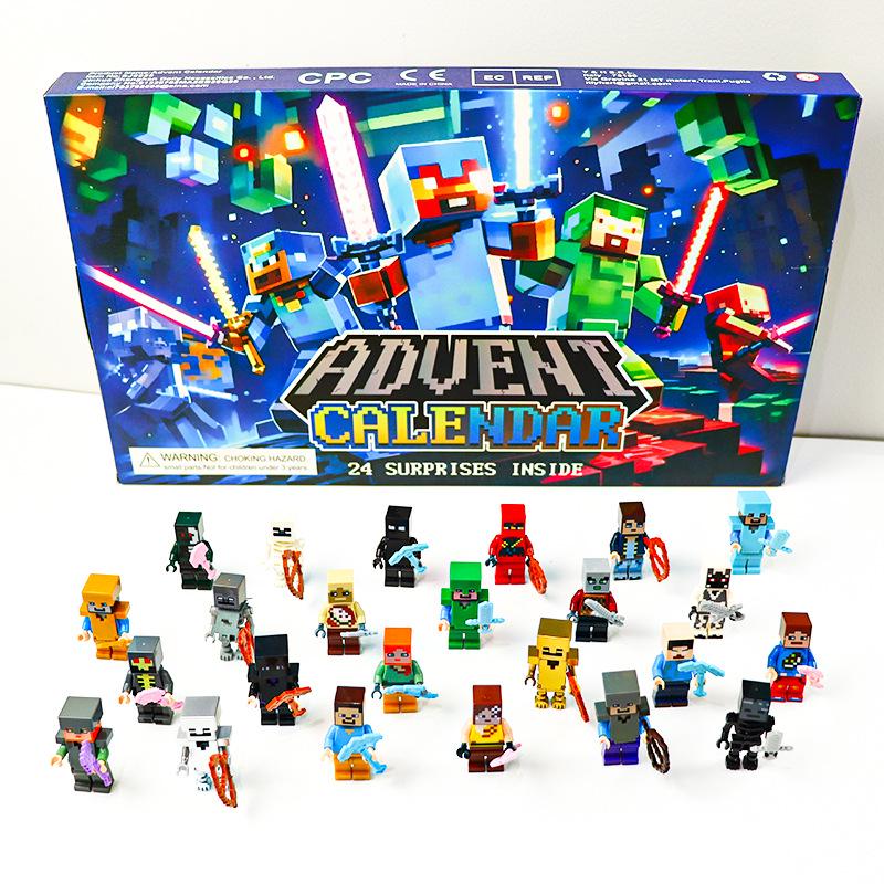 Cross-border 24-day Advent Calendar: Christmas Countdown Racing Car Blind Box Toy Gift for Children.
