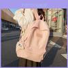 Mochila Estudantil Chic de Grande Capacidade Com Pingente de Nuvem Zangada Bolsa de Nylon Moderna e da Moda Para Uso Diário