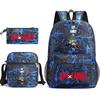 Spy Play House, Animation Periphery Backpack Student Schoolbag Satchel Pencil Case Three-Piece Set