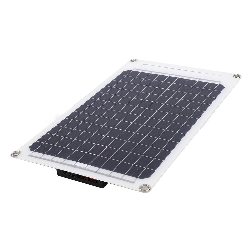 10W Bærbart Solcellepanel 5V Monokrystallinsk Silisium IP65 Vanntett Type C Solcelleladerpanel