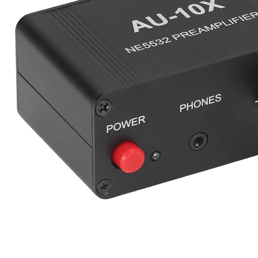 NE5532 Kopfhörerverstärker, 20 dB Stereo-Audiosignal Phono-Vorverstärker mit 3,5-mm-Kopfhörereingang und -ausgang für Heim-Stereoanlagen