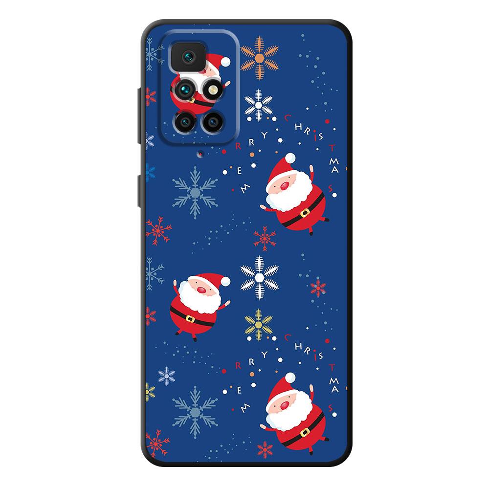 Black Snowman Merry Christmas Shockproof Case Cover for Huawei P30 Lite P20 Lite P30 Pro P Smart Z P10 P40 Lite E P50 Pro P20