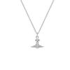 Colier pandantiv sferă Aurora Cristal Metalic Piatră prețioasă Orb Saturn Mic Argintiu 63020098-02P628