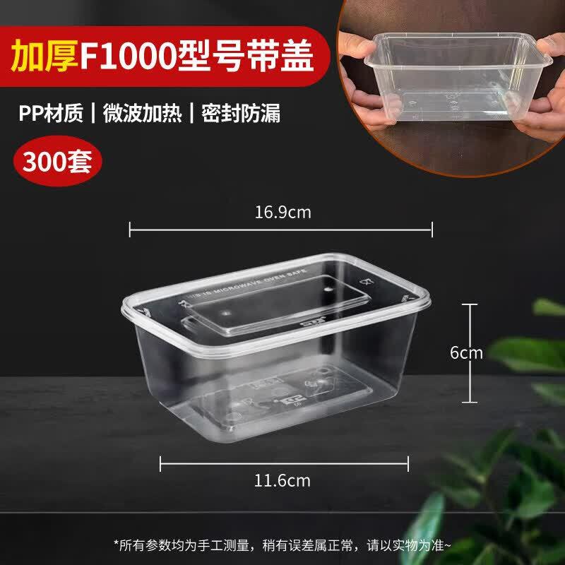 Disposable Rectangular Food Container with Lid