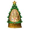 LED Musical Christmas Tree Desktop Adornment With Festal Melodies And Safe PVC Matter For Vacation Home Party Deck