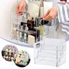 Transparent Desktop Cosmetic Organizer Multifunctional Dressing Table Organizer Shelf Acrylic Storage Basket for Makeup
