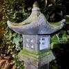 Japanese Pagoda Solar LED Light, Moss-Covered Mini Tower Lantern, Outdoor Garden Decoration, 31.5' High