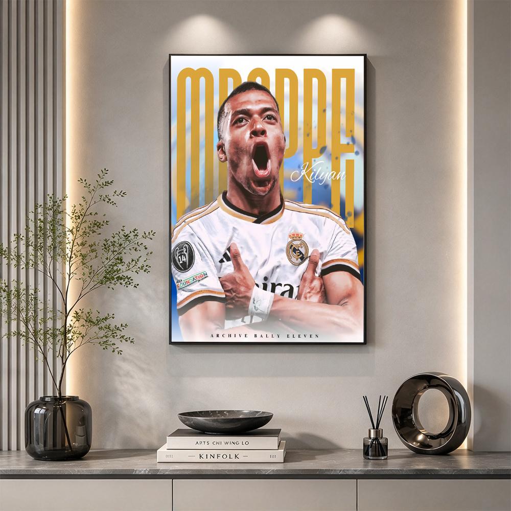 Mbappe 5D Diy Diamond Painting Round Diamond Diy Frameless Holiday Artwork Suitable For Home Office Wall Decoration