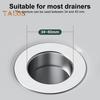 1/2/4 Sets Leakage Stopper Stainless Steel Floor Drain Filter Bathroom Sink Stopper Drain Stopper Filter Bathtub Drain Hair Catcher