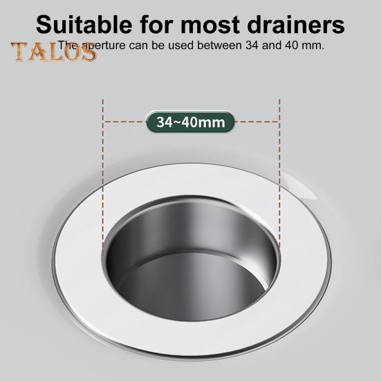 1/2/4 Sets Leakage Stopper Stainless Steel Floor Drain Filter Bathroom Sink Stopper Drain Stopper Filter Bathtub Drain Hair Catcher