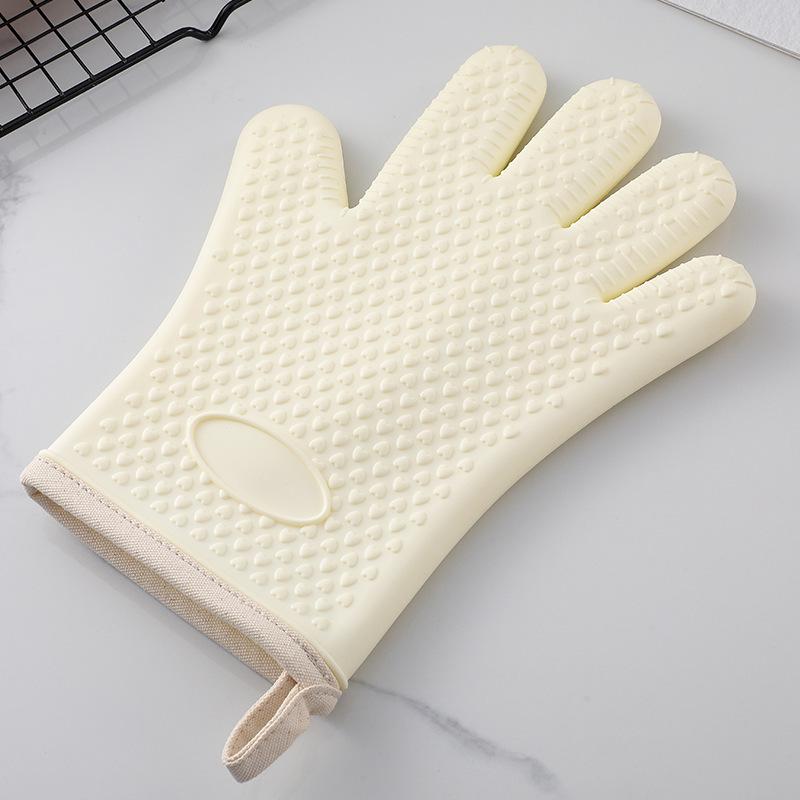 Anti-scald Microwave Gloves High-temperature Resistant Oven Gloves Baking Gloves Silicone Heat-insulating Gloves Baking Utensils