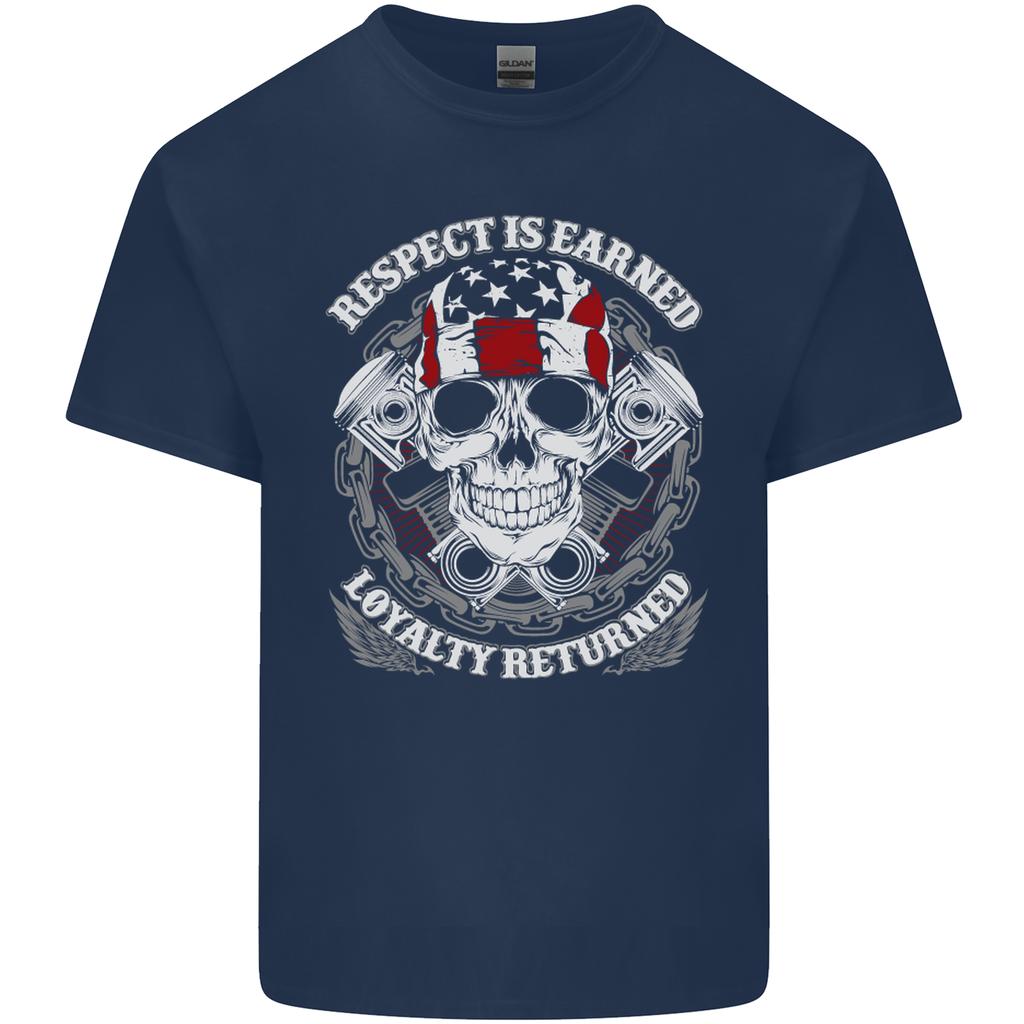 Respect Earned Motorbike Motorcycle Biker Unisexs Light Cotton TShirt