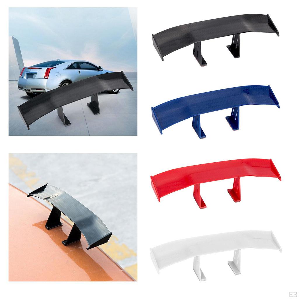 ABS Plastic Car Rear Spoiler, Standard Tailgate Spoiler Roof Trunk Lip Wing Cars, Black