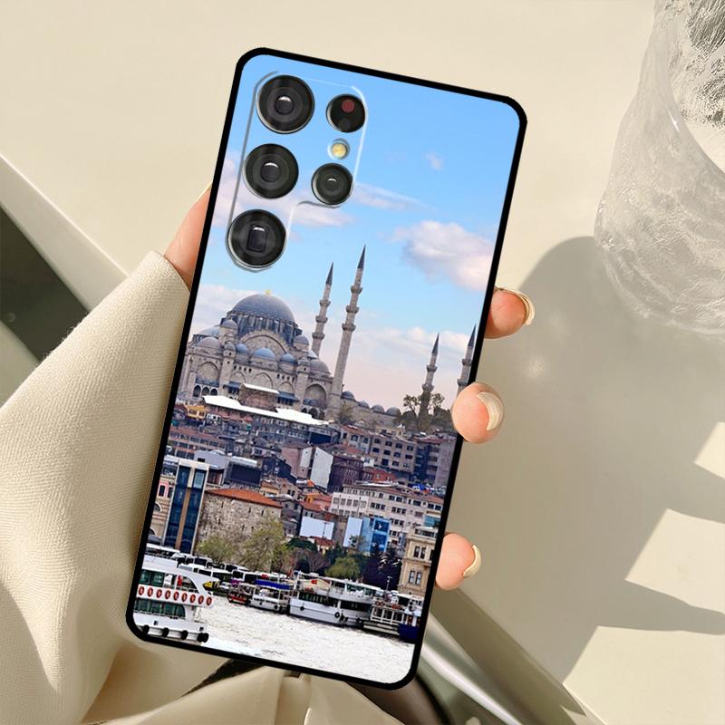 Turkey Istanbul Scenery Building Case For Samsung Galaxy S23 S22 S21 Ultra Note 20 S8 S9 S10 Note 10 Plus S20 FE S21 FE Cover