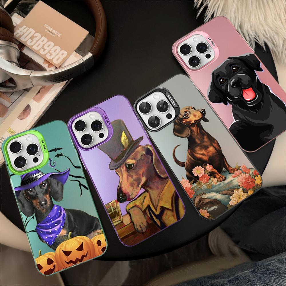 Dachshund Phone Case For IPhone 16 15 14 13 12 11 Pro Max X XR XSMAX 8 7 Plus Matte Shockproof Back Cover