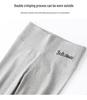 Verdickte Lammwolle Leggings für Damen, Hoher Bund, Bestickter Bund, Fleecegefüttert, Vertikale Streifen, Warme Herbst-/Winterhose.
