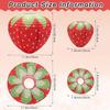 1Pc 3D Strawberry Paper Lanterns Birthday Baby Shower Party Decoration Hanging Strawberry Ornament Background Garden Decor