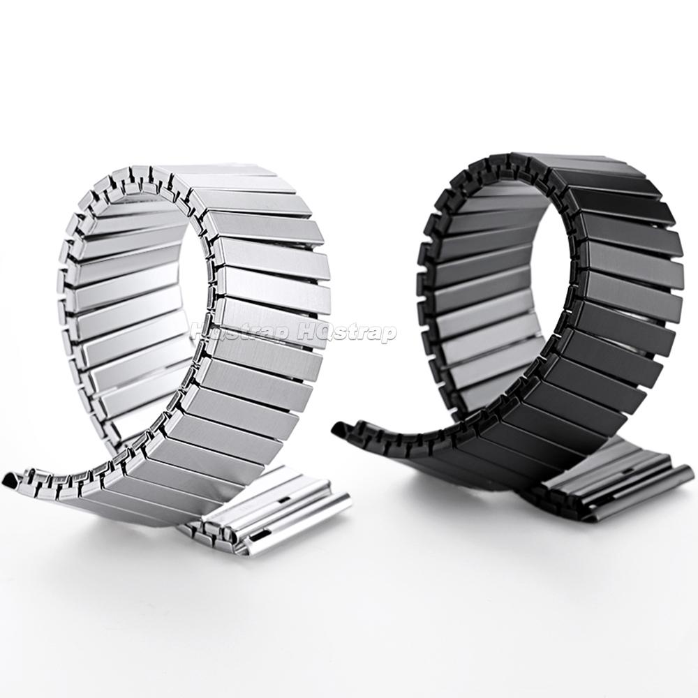 Nerūdijančio plieno elastinga juosta Greito atsegimo metalinė išplečiama laikrodžio apyrankė 18mm 20mm 22mm Apyrankės priedai Universalus apyrankė