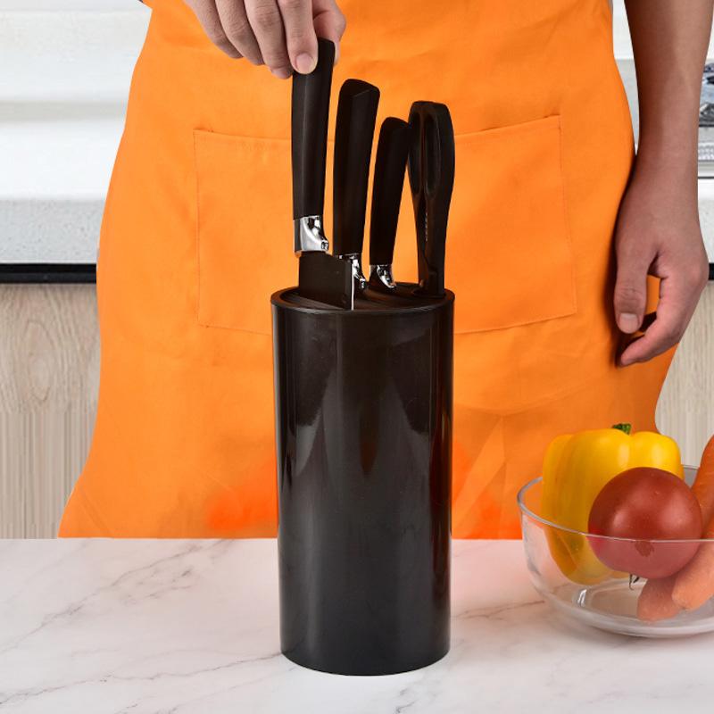 1PC Multi-functional Knife Holder Block Rack Stand Plastic Cooking Utensils Tools Organizer