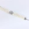 Rhinestone Four Rows Pearls Dog Choker Jewelry Dog Chain Puppy Accessories Pet Supplies Pet Collar Cat Jewelry Dog Necklace