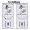 AT19-Flexible Expandable Pipe Drain Kit For Bathroom Sink:Odor-Free& Backflow Prevention, Space-Saving Design