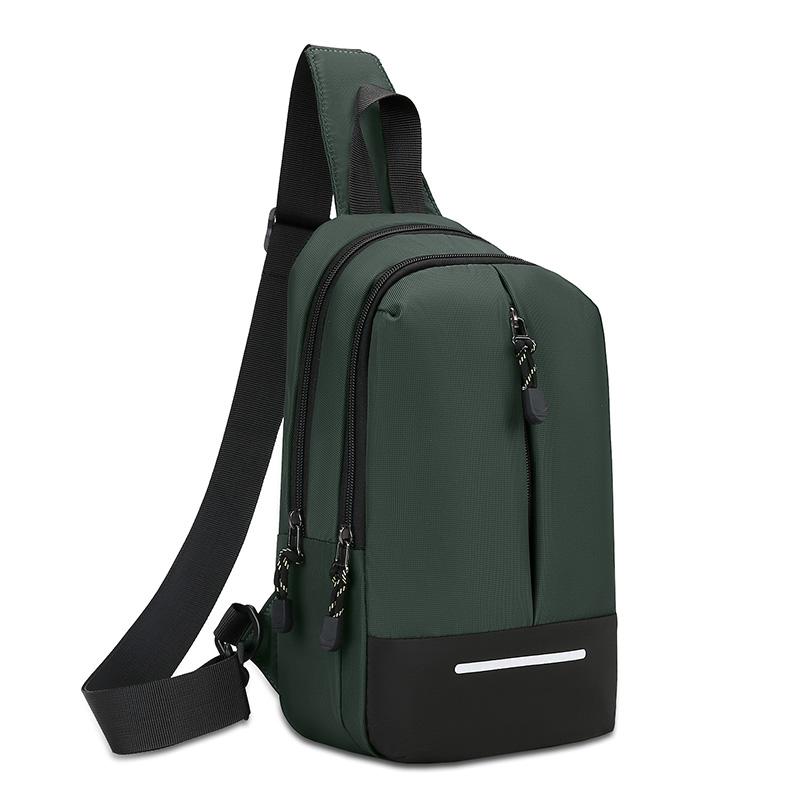 

Fashion Trends Men Waist Packs Chest Bags High Quality Nylon Crossbody Bags for Men Stylish Elegant Men Shoulder Bag зелений