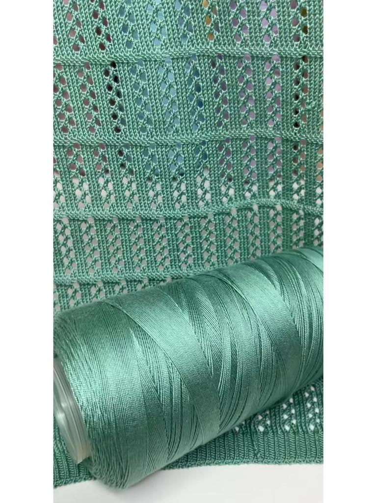 Summer Lace Silk Cotton Strong Twist Hand-Knitted Baby Yarn, Short Sleeve, Size 7, Non-Fraying, 6 Liangs