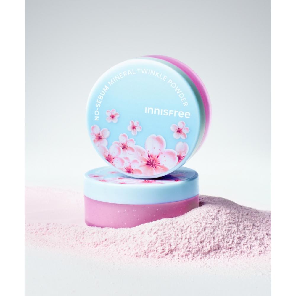 

Минеральная пудра Innisfree No Sebum с ароматом вишневого цвета, 5 г, 2 шт. FREE