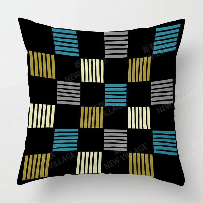 Nordic fall home decor autumn throw pillow case sofa Cushion cover modern x x x x geometry