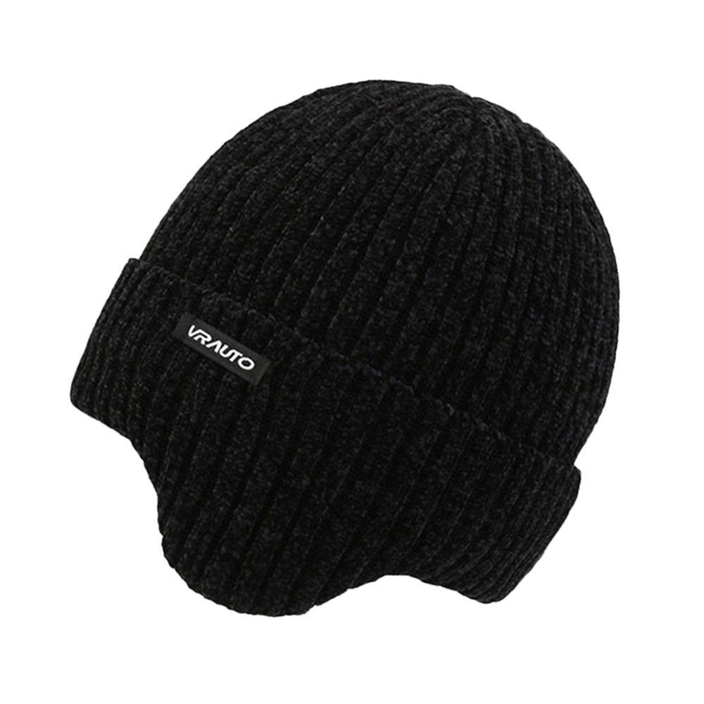 Soft Knitted Hat Windproof Earmuffs Cap Winter Beanies Hat  Outdoor