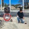 Cameră de canalizare 328 ft/100m Cameră de scurgere cu auto-nivelare cu ecran tactil de 10,1"