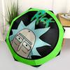 Rick Sanchez Automatic Folding Cute Windproof Umbrella with Sturdy Iron Frame, Portable Compact Travel Umbrella All-Season Use Parties 0807061
