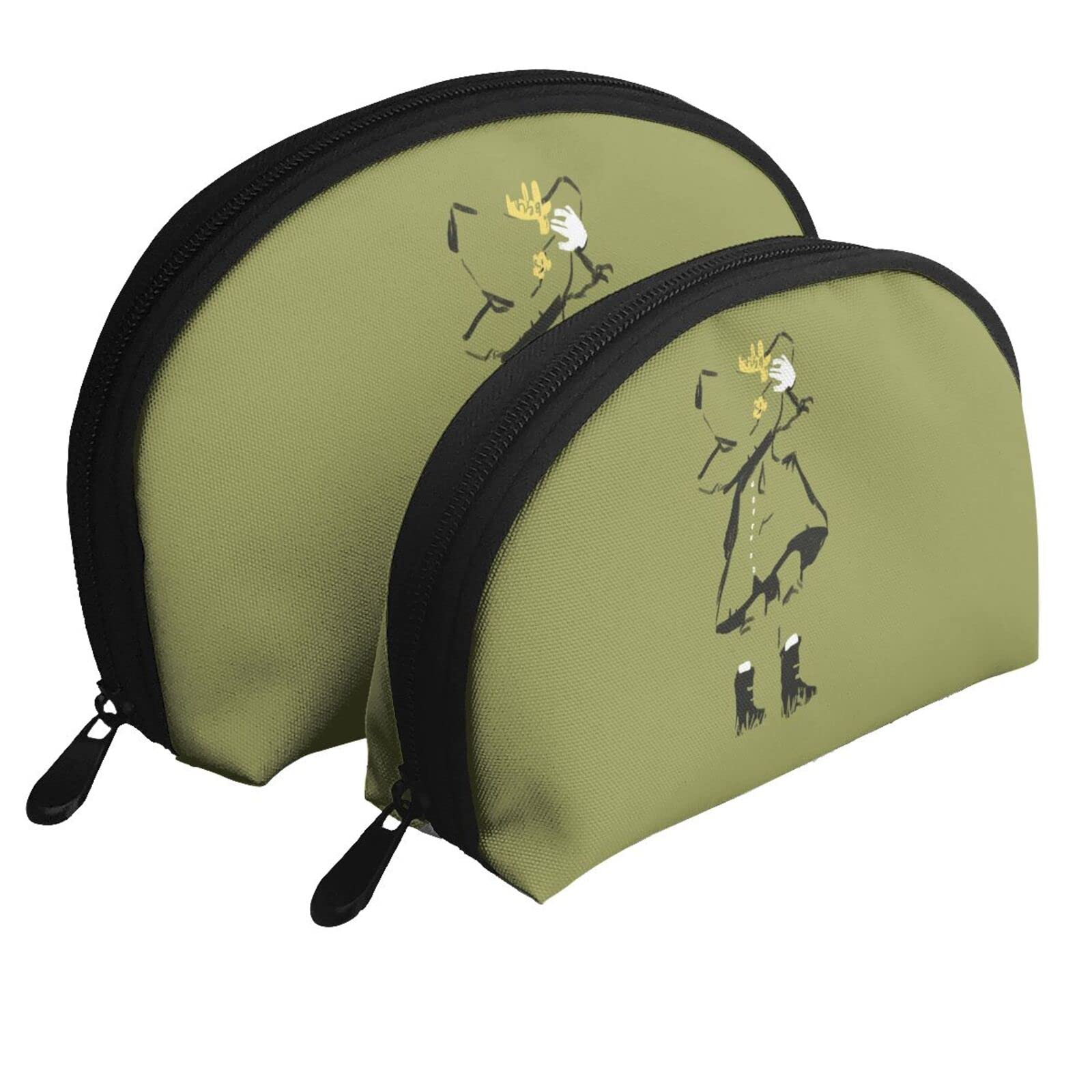 

Moomin Snufkin Pouch with Coin Storage Large Waterproof Shell Travel Toiletry Large Small Item Storage Purse, Pouch, Wallet, Portable, Functional,