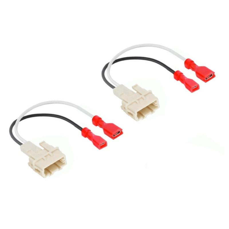 

Quick Connect Auto Sound Cable Strong ABS Construction Stable Signal Transmission Vehicle Speaker Wire Harness for Car 1