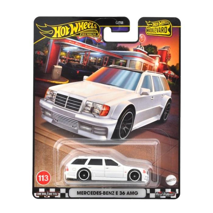 Hot Wheels Boulevard Mercedes-Benz E36 AMG Vehicle Toy Car, White, 1/64 Scale
